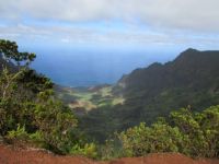 Na Pali Coast State Park, view from the mountain, Kauai HI