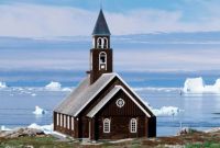 Church Along Ice Floe
