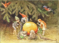 Illustration from The Sun Egg by Elsa Beskow
