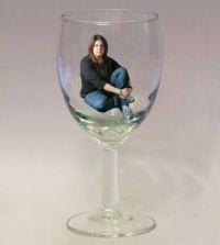 Girl in a glass