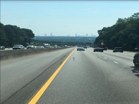 Atlanta skyline on 85