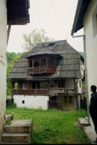 "Dusparina kucha" old wooden house in Kraljeva Sutjeska, Bosnia