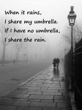 Rain umbrella share