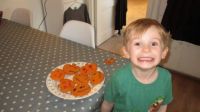 Piggly made Pumpkin Cookies!