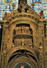 Astrological Clock, Strasbourg Cathedral detail (larger)