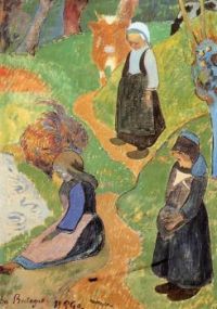 In Brittany by Paul Gauguin