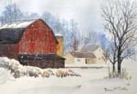 Barn in Snow - McCarty