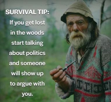 Survival Tip...