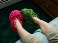 Finally learnt to knit socks