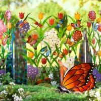 Butterfly-And-Flower-Garden.