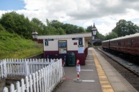 Ecclesbourne Valley Railway 8-07-2020 Wirksworth station platform 2 & 3 Shelter 01