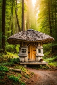 Fairy tale forest hut