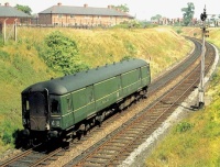 Parcels only railcar approaching Tyseley, 1961.
