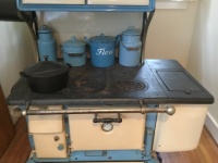 Old true blue cook stove