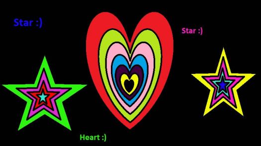 Stars and hearts :)