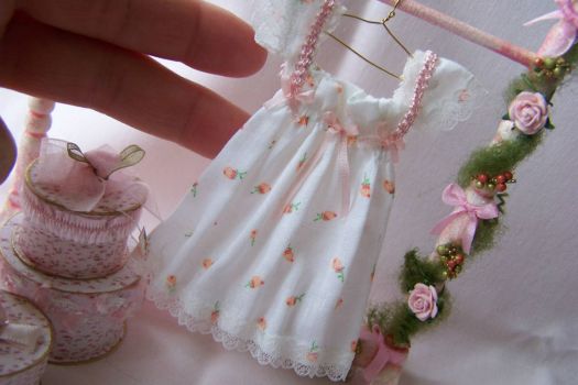55 shabby rose clothing rack (1)~miniature clothing