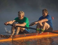 the brothers behind Concept2, rowing the pair