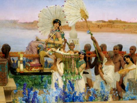 Lawrence Alma-Tadema - The Finding of Moses