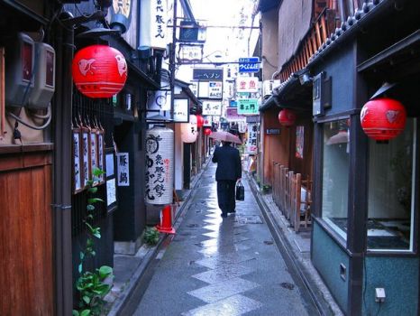 Alley In Kyoto, Japan