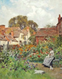 Henry John Yeend King (British, 1855–1924), In the Garden