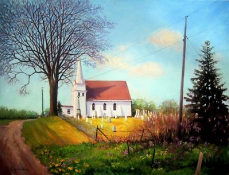 Country Church by Dzvinka Stifel