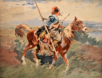 Nikolai Samokish (Russian, 1860–1944), Ukrainian Cossack on a Horse (1899)