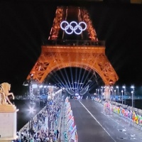 Paris lit for Olympics