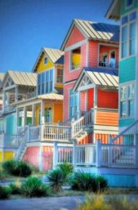Colorful Beach Houses....