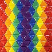 Rainbow mosaic triangles (Medium)