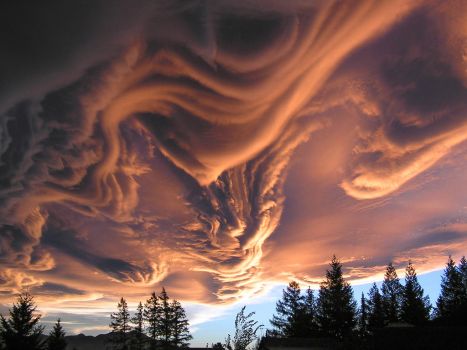 Asperatus Clouds Over New Zealand