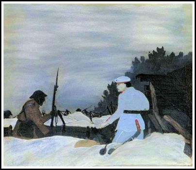 WW I series: Outpost Raid, Champagne Sector ~ Horace Pippin
