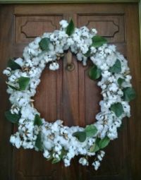 cotton wreath