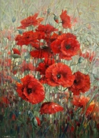 Beautiful Poppy painting
