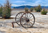 Wooden Wheels in Tecopa