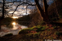 Sunset on the River Clyde, Dalserf, Scotland