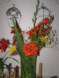 Flowers and Wire Faces