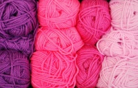 Colorful Pink And Purple Yarn