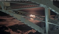 The Moon & Blue Water Bridge, Port Huron, November 28, 2023
