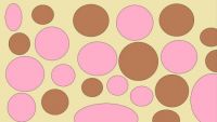 pink brown polka dots