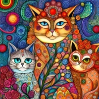 Psychedelic Cats