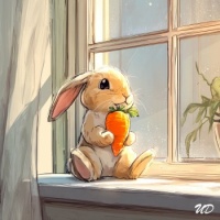 bunny_rabbit_sitting (All puzzles can be solved with more or fewer pieces. Human imagined; AI generated.)