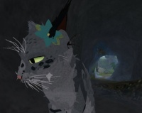 Brenda in a cave