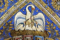 ‘Pelican in Her Piety’ Mosaic, the Aachen Cathedral, Germany