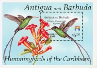 Postage Stamps - Barbuda Mail - Western Streamertails
