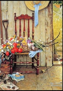 Solve Norman Rockwell jigsaw puzzle online with 88 pieces