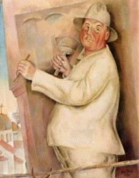 Alice Bailly (Swiss, 1872–1938), Portrait of Némisio Brazzola, Stonemason (1931)