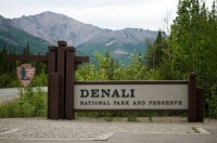 Entrance to Denali National Park, Alaska.