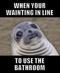 bathroom wait