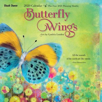 Brush Dance 2020 Wall Calendar Butterfly Wings