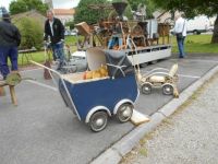 Old French pram and pushchair